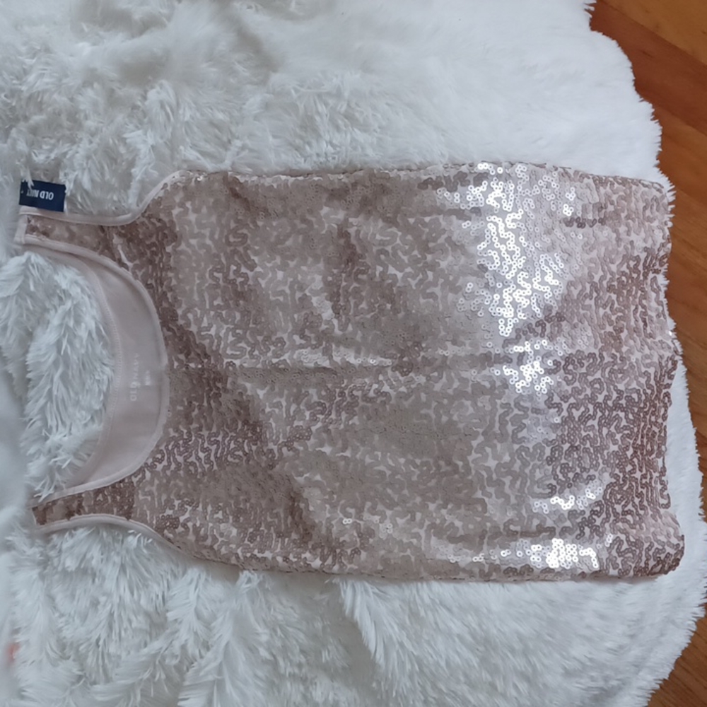 Old Navy Rose Gold Sparkle Tank